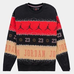 Nike Jordan Holiday Fleece Crewneck Sweatshirt Men’s Small FD7463-687 NWT